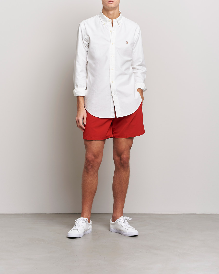 Men | Swimwear | Polo Ralph Lauren | Traveler Boxer Swim Shorts RL Red