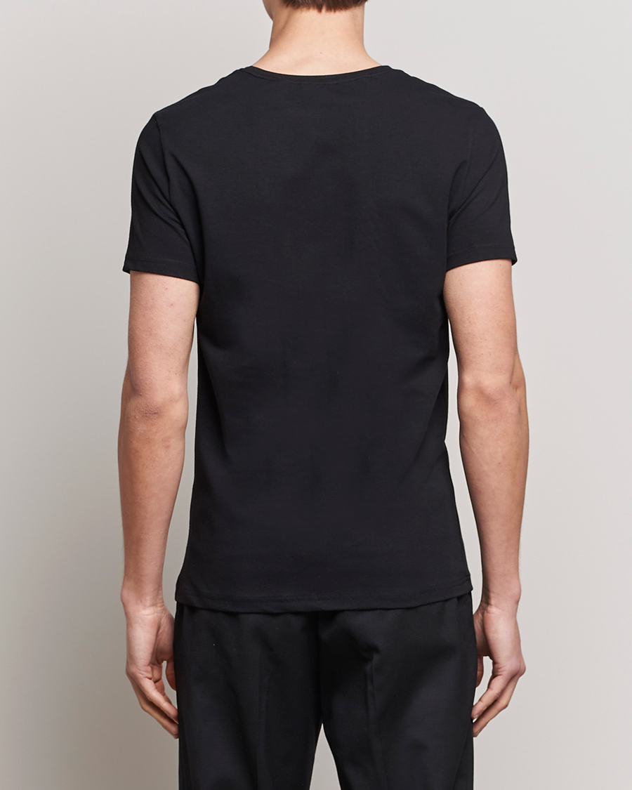 Men | T-Shirts | Bread & Boxers | 2-Pack Crew Neck Tee Black