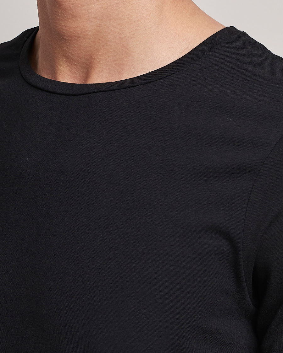 Men | T-Shirts | Bread & Boxers | 2-Pack Crew Neck Tee Black