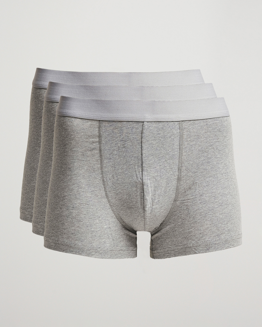 Men | Underwear & Socks | Bread & Boxers | 3-Pack Boxer Brief Grey Melange