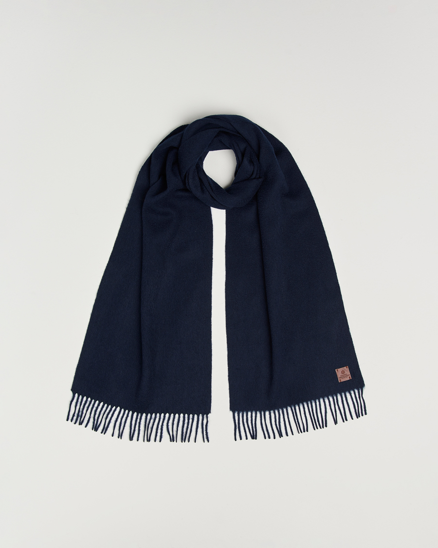 Men | Amanda Christensen Merino Wool Scarf Navy | Amanda Christensen | Merino Wool Scarf Navy