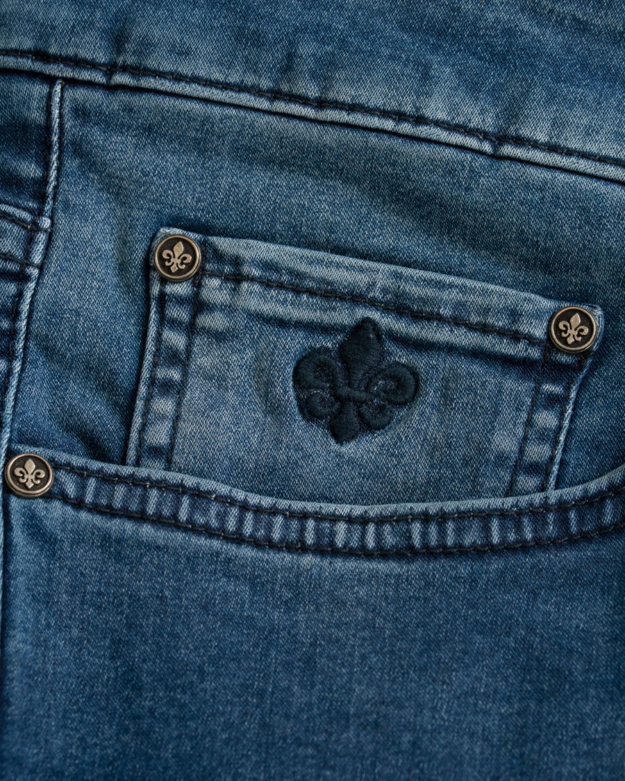 Men | Jeans | Morris | Steve Satin Stretch Jeans Blue