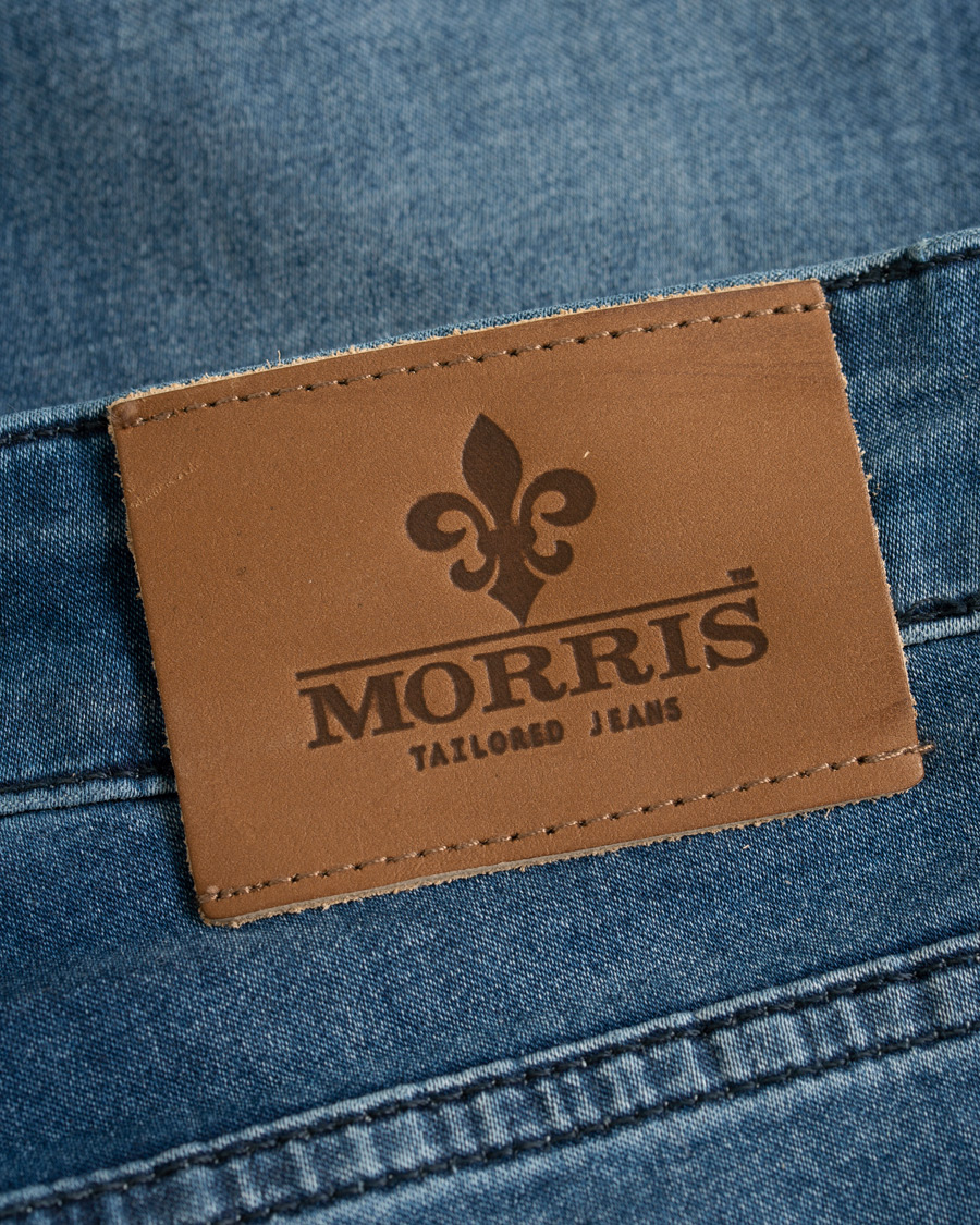 Men | Jeans | Morris | Steve Satin Stretch Jeans Blue