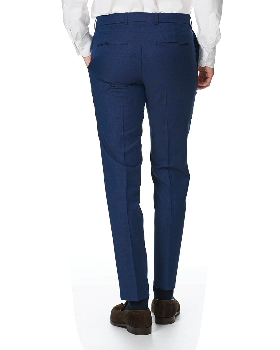 Men | Trousers | Oscar Jacobson | Denz Wool Trousers Blue