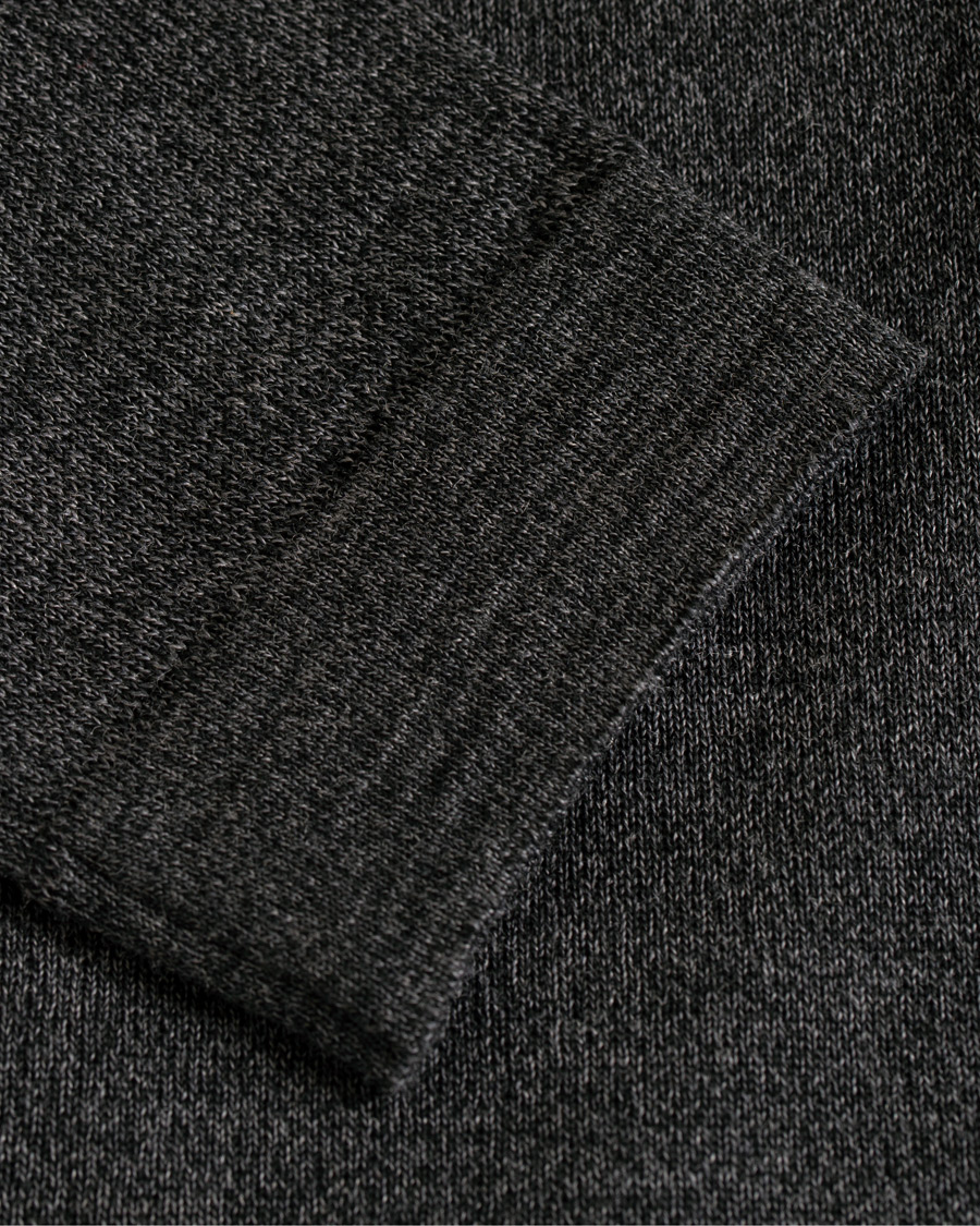 Men | Sweaters & Knitwear | Oscar Jacobson | Ariel Extra Fine Merino Full Zip Grey