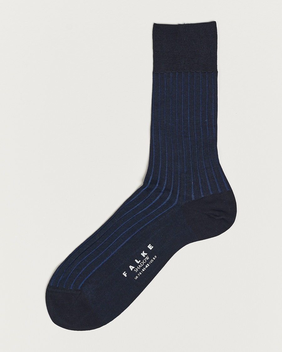 Men | Underwear & Socks | Falke | Shadow Stripe Sock Navy