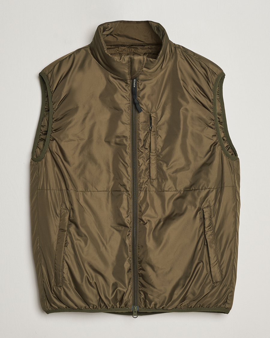 Men | Coats & Jackets | Aspesi | Jil Padded Vest Dark Military