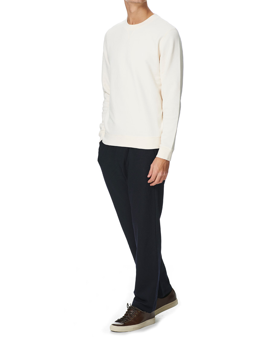 Men | Sweaters & Knitwear | Sunspel | Loopback Sweatshirt Archive White