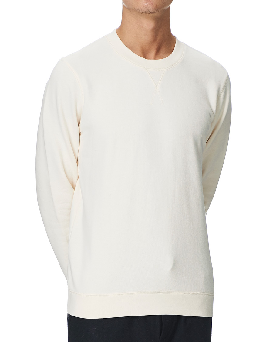Men | Sweaters & Knitwear | Sunspel | Loopback Sweatshirt Archive White