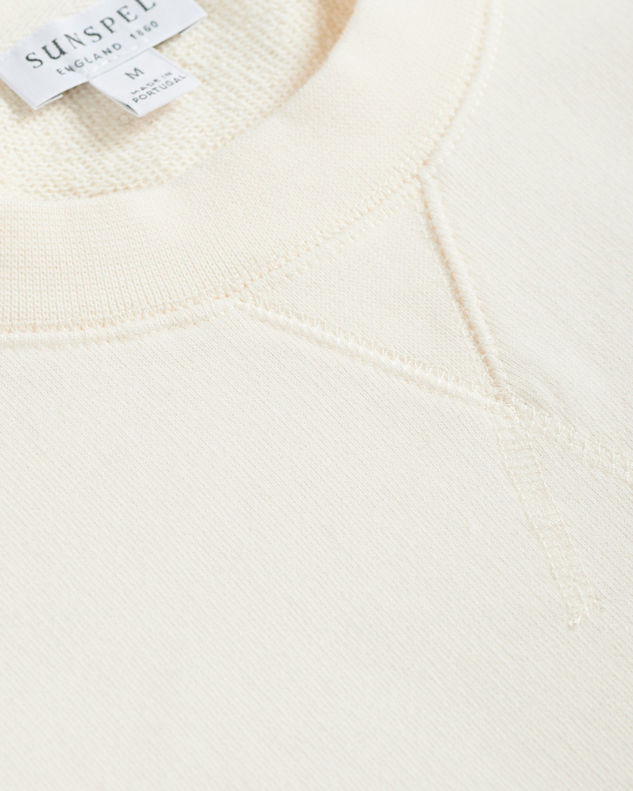 Men | Sweaters & Knitwear | Sunspel | Loopback Sweatshirt Archive White