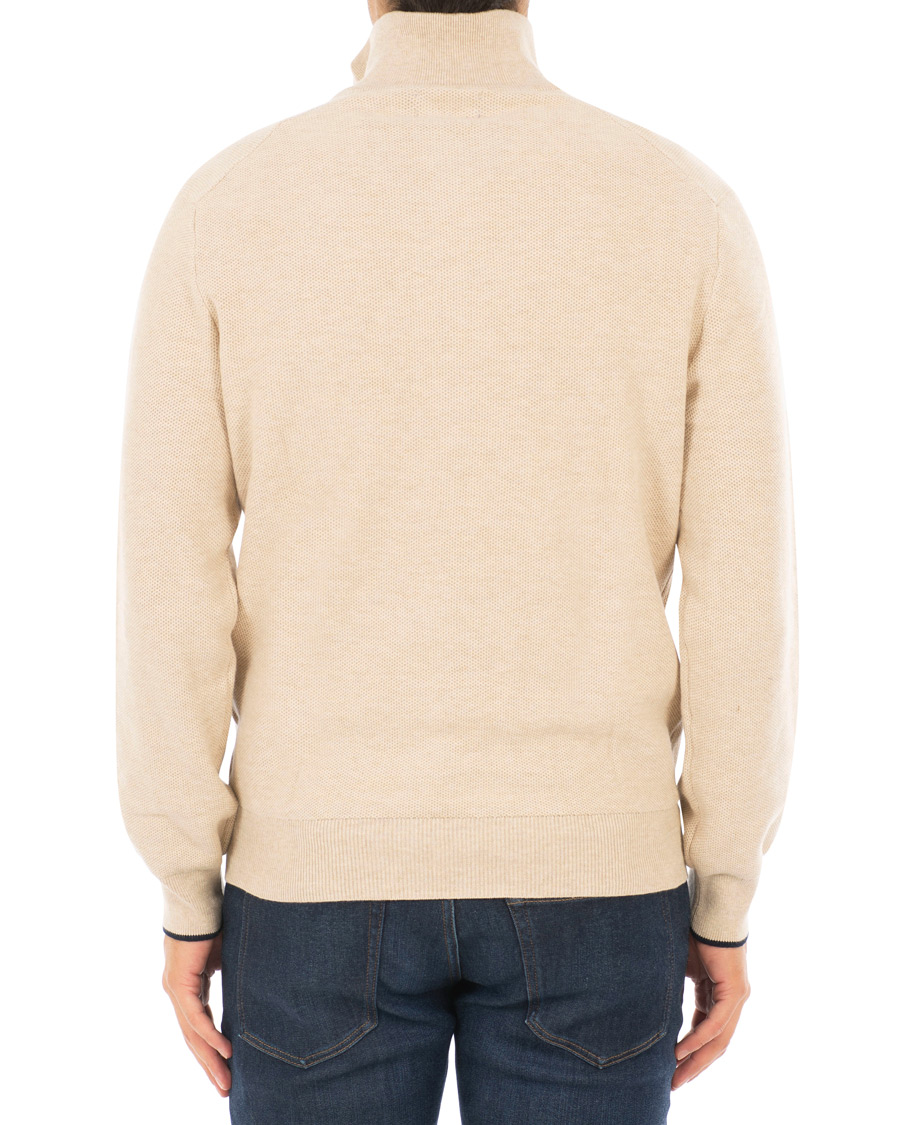 Men | Sweaters & Knitwear | Polo Ralph Lauren | Texture Half Zip Oatmeal Heather
