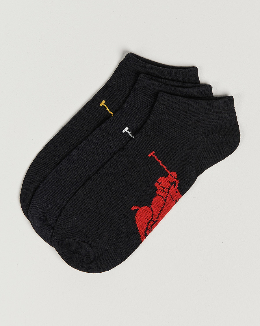 Men | Underwear & Socks | Polo Ralph Lauren | 3-Pack Sneaker Sock Black