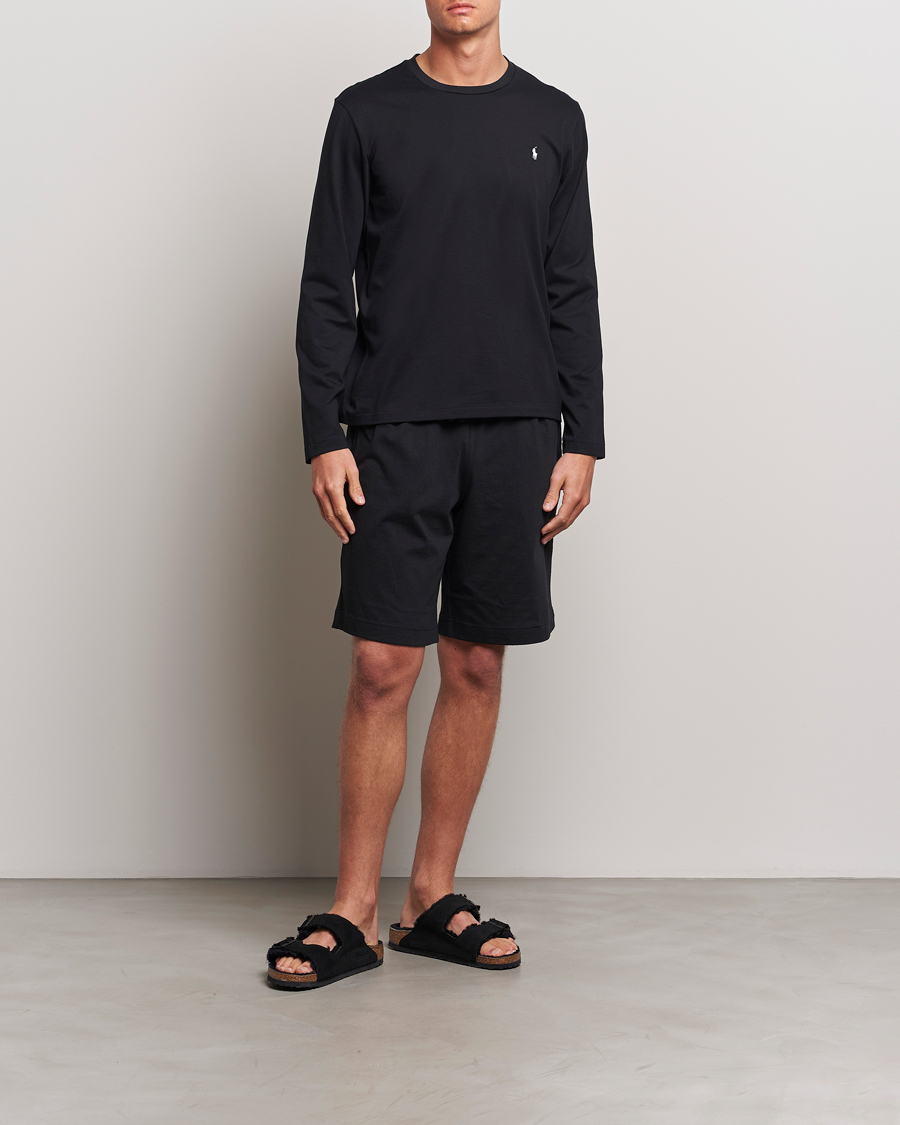 Men | T-Shirts | Polo Ralph Lauren | Liquid Cotton Long Sleeve Crew Neck T-Shirt Black