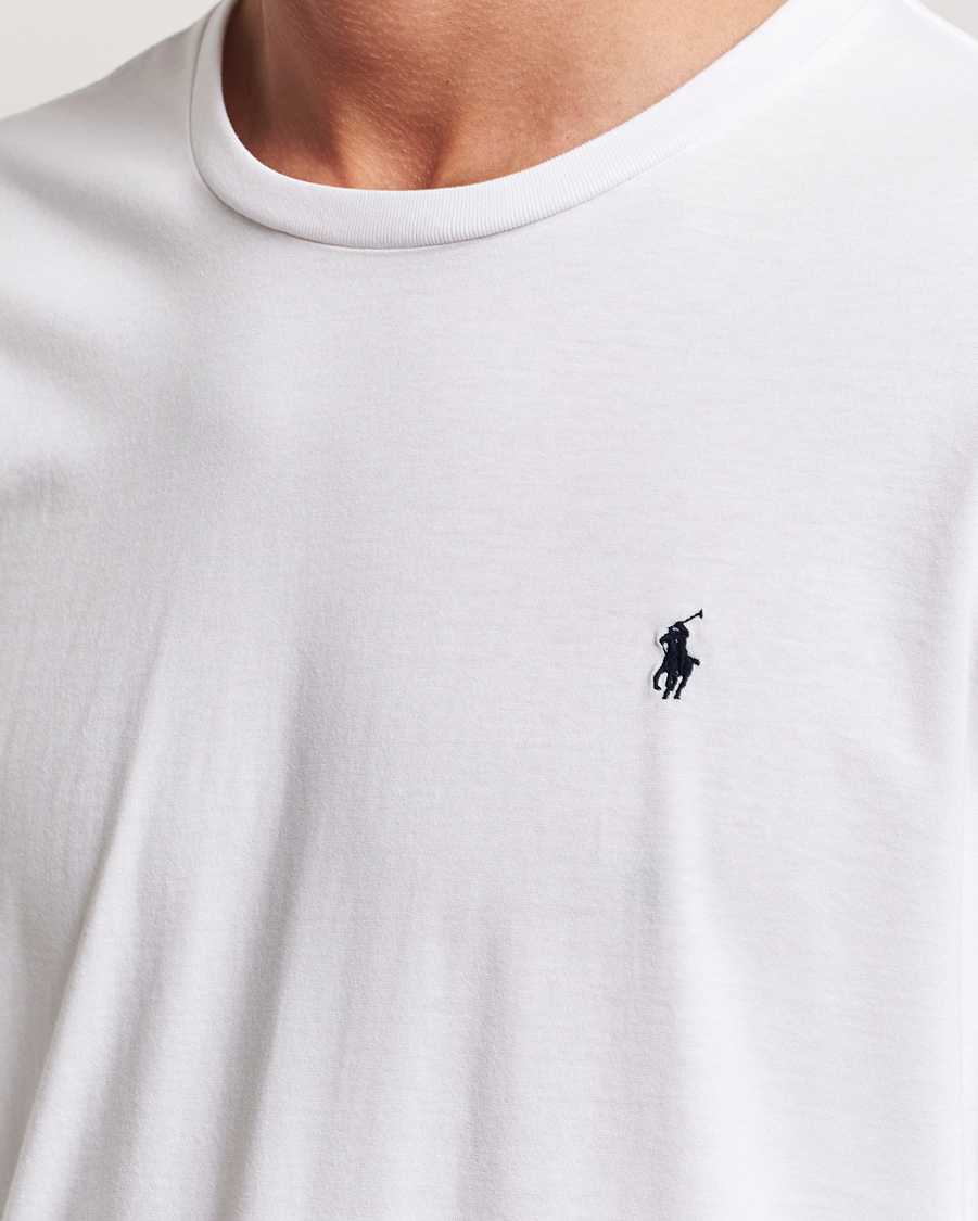 Men | T-Shirts | Polo Ralph Lauren | Liquid Cotton Long Sleeve Crew Neck Tee White