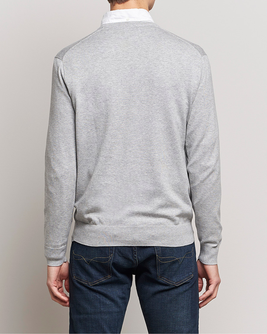 Men | Sweaters & Knitwear | Polo Ralph Lauren | Pima Cotton V-neck Pullover Andover Heather