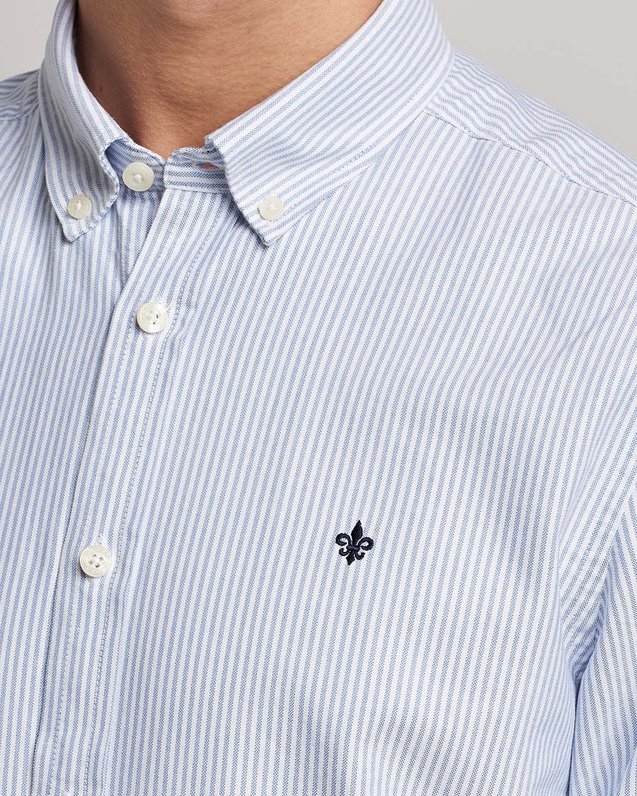 Men | Shirts | Morris | Douglas Striped Oxford Light Blue