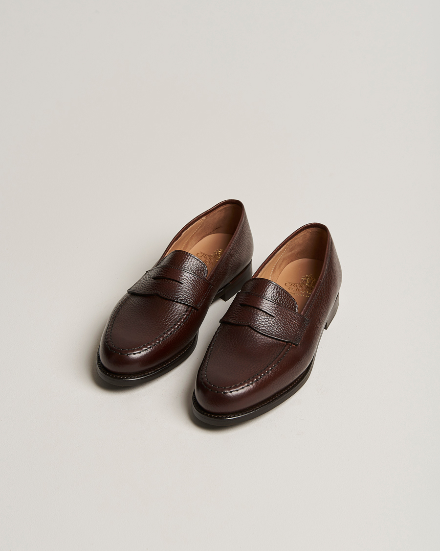 Men | Loafers | Crockett & Jones | Boston City Sole Dark Brown Calf