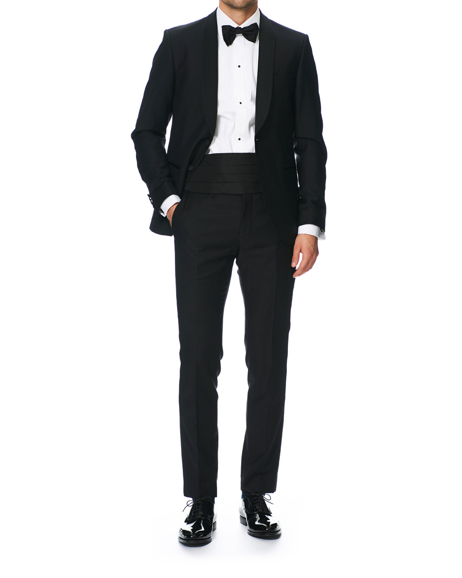Men | Trousers | Tiger of Sweden | Terriss Tuxedo Trousers Black