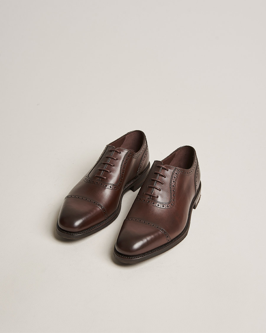 Men | Brogues | Loake 1880 | Fleet Brogue Shadow Sole Dark Brown Calf