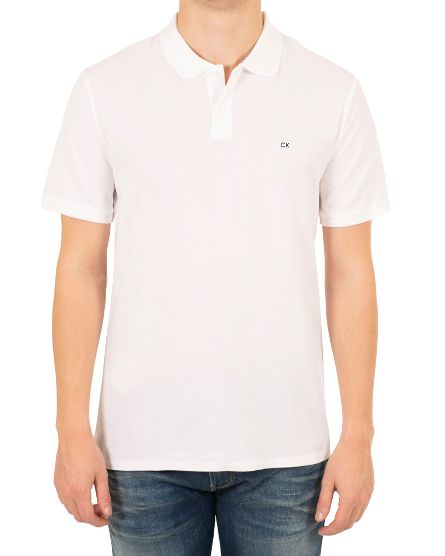 Men | Polo Shirts | Calvin Klein | Pique White