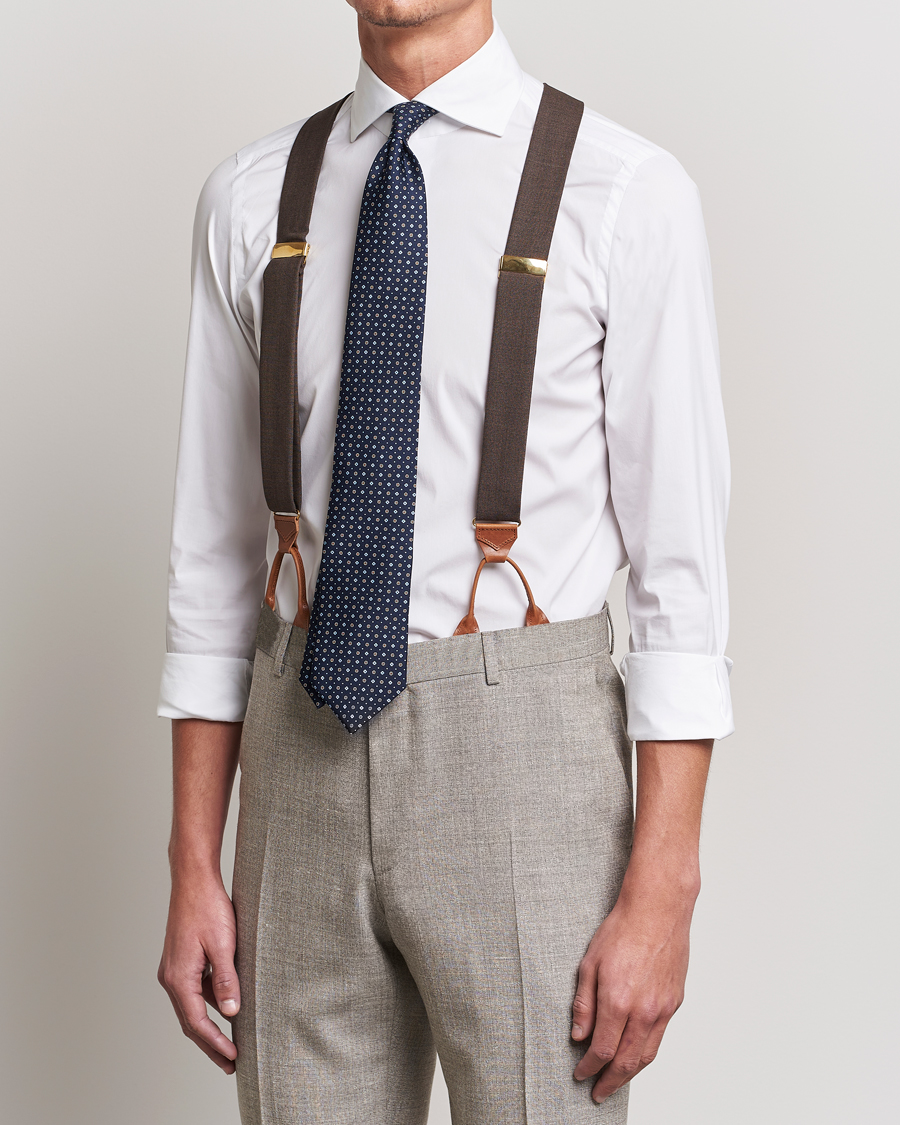 Men | Braces | Albert Thurston | Fresco Braces 38mm Brown
