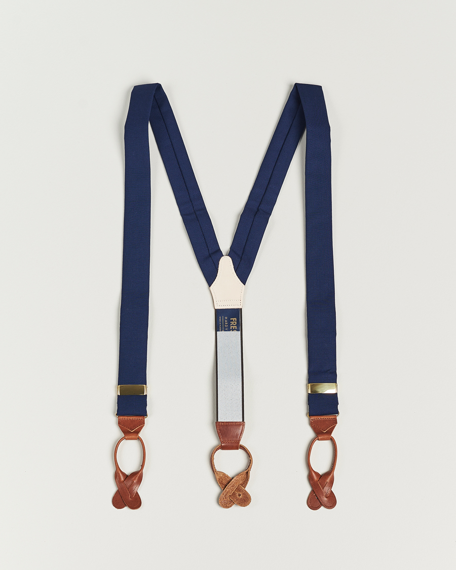Men | Albert Thurston Fresco Braces 38mm Royal Blue | Albert Thurston | Fresco Braces 38mm Royal Blue