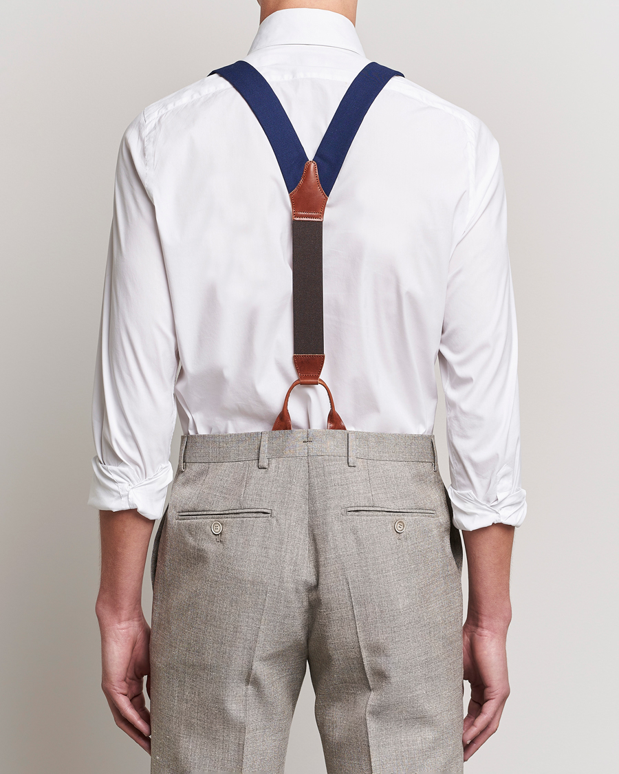 Men | Braces | Albert Thurston | Fresco Braces 38mm Royal Blue