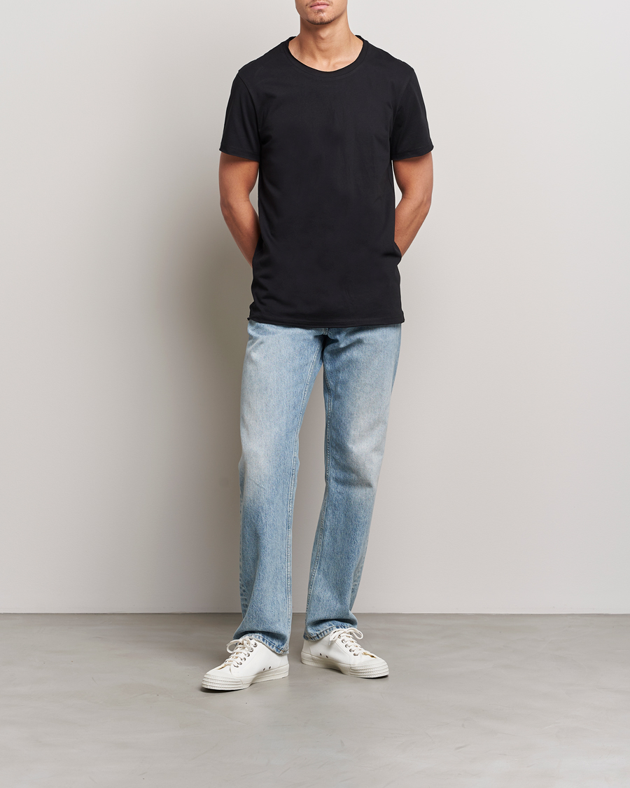 Men | T-Shirts | Bread & Boxers | Crew Neck Relaxed Black