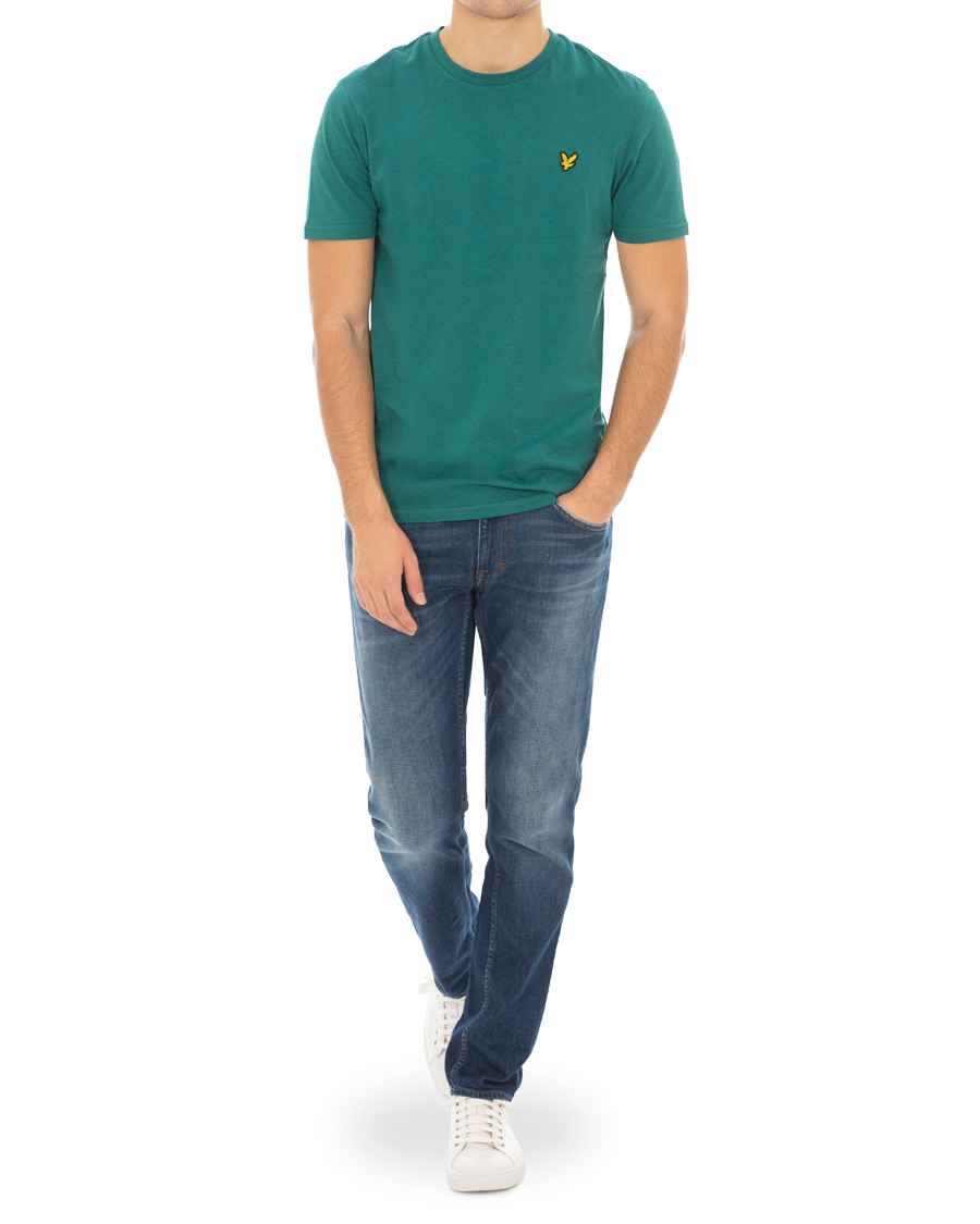 Men | T-Shirts | Lyle & Scott | Garment Dyed T-Shirt Alpine Green Marl