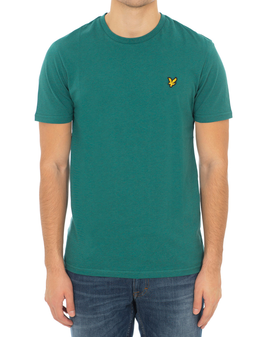 Men | T-Shirts | Lyle & Scott | Garment Dyed T-Shirt Alpine Green Marl