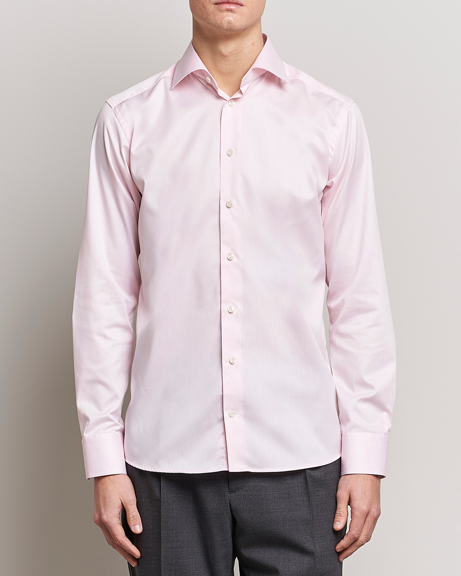 Men | Shirts | Eton | Slim Fit Signature Twill Shirt Pink