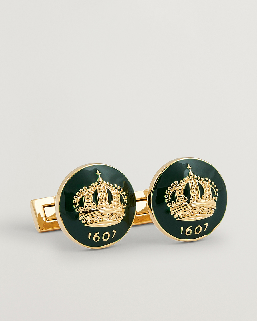 Men | Cufflinks | Skultuna | The Crown Cufflinks Green