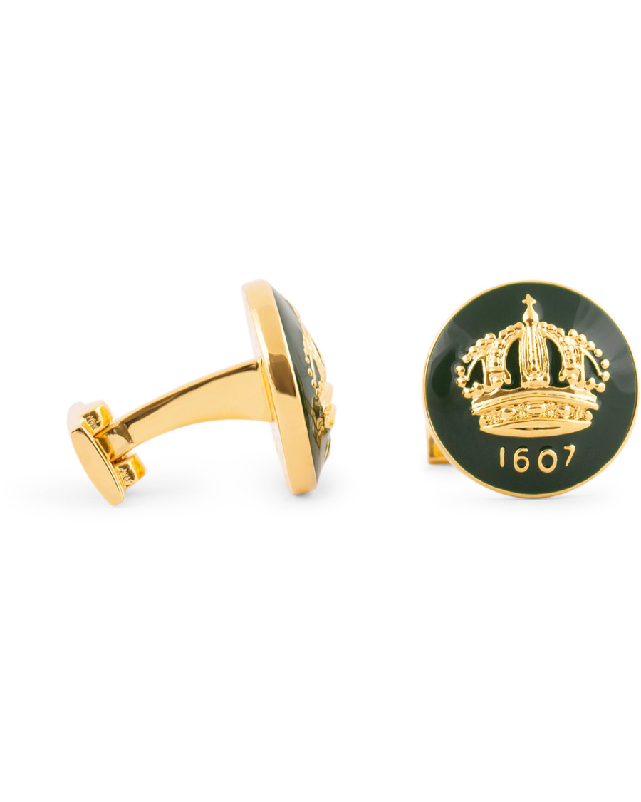 Men | Cufflinks | Skultuna | The Crown Cufflinks Green