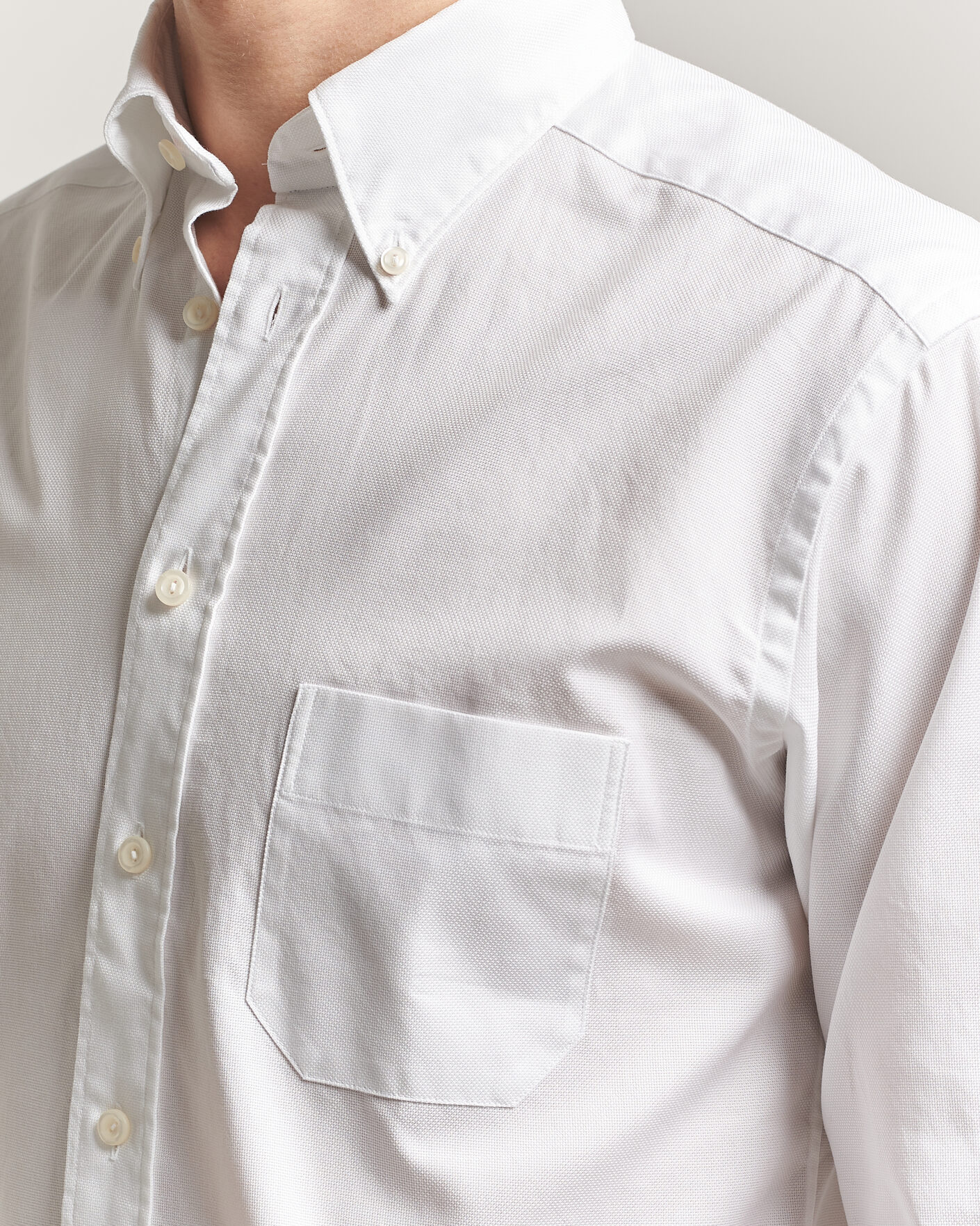 Men | Shirts | Eton | Slim Fit Royal Oxford Button Down White