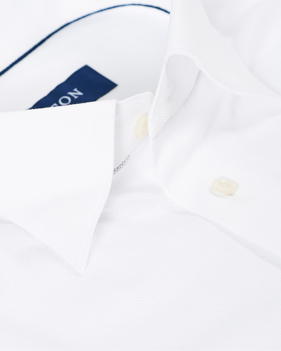 Men | Shirts | Eton | Slim Fit Jersey Button Under Shirt White