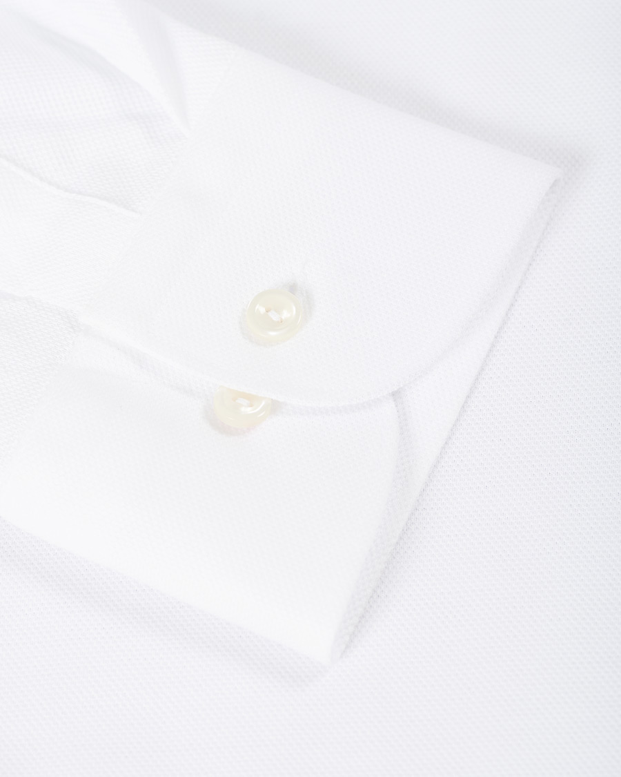 Men | Shirts | Eton | Slim Fit Jersey Button Under Shirt White