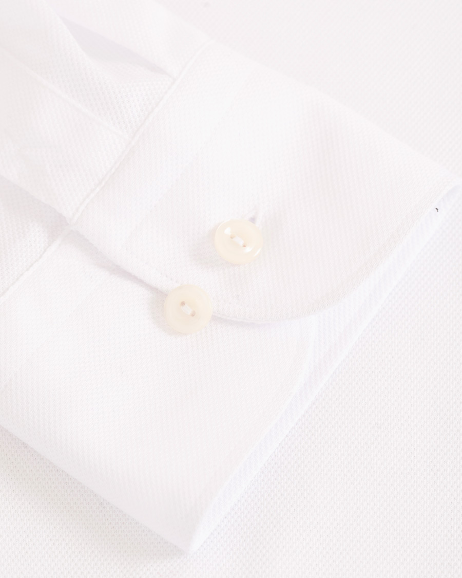 Men | Shirts | Eton | Slim Fit Jersey Button Under Shirt White