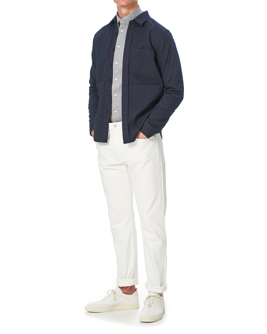 Men | Shirts | Eton | Slim Fit Jersey Button Under Shirt Grey