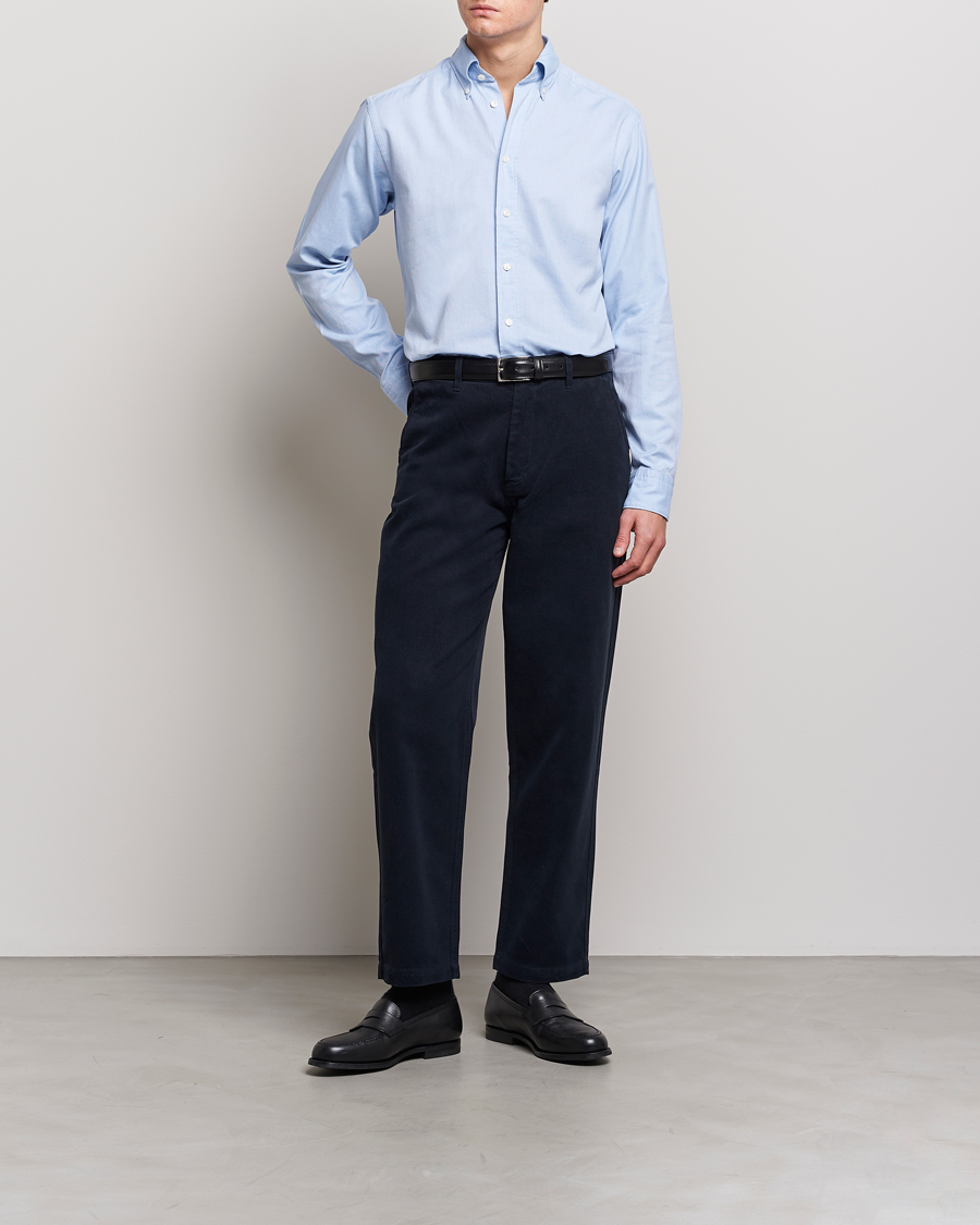 Men | Shirts | Eton | Slim Fit Royal Oxford Button Down Light Blue