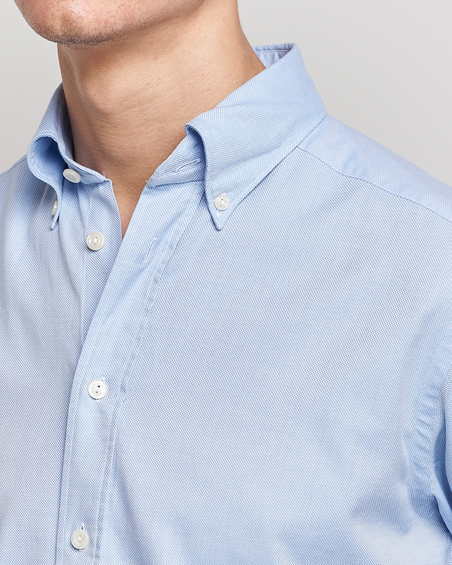 Men | Shirts | Eton | Slim Fit Royal Oxford Button Down Light Blue