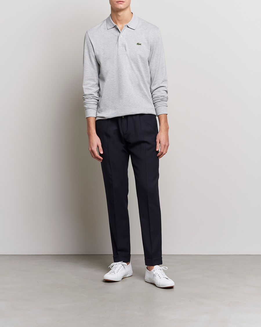 Men | Polo Shirts | Lacoste | Long Sleeve Original Polo Grey
