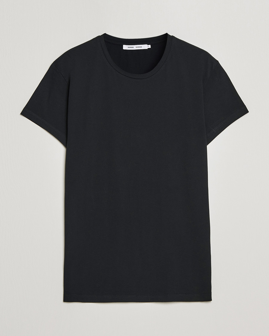 Men | T-Shirts | Samsøe Samsøe | Kronos Crew Neck Tee Black