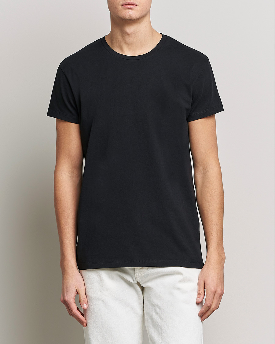 Men | T-Shirts | Samsøe Samsøe | Kronos Crew Neck Tee Black