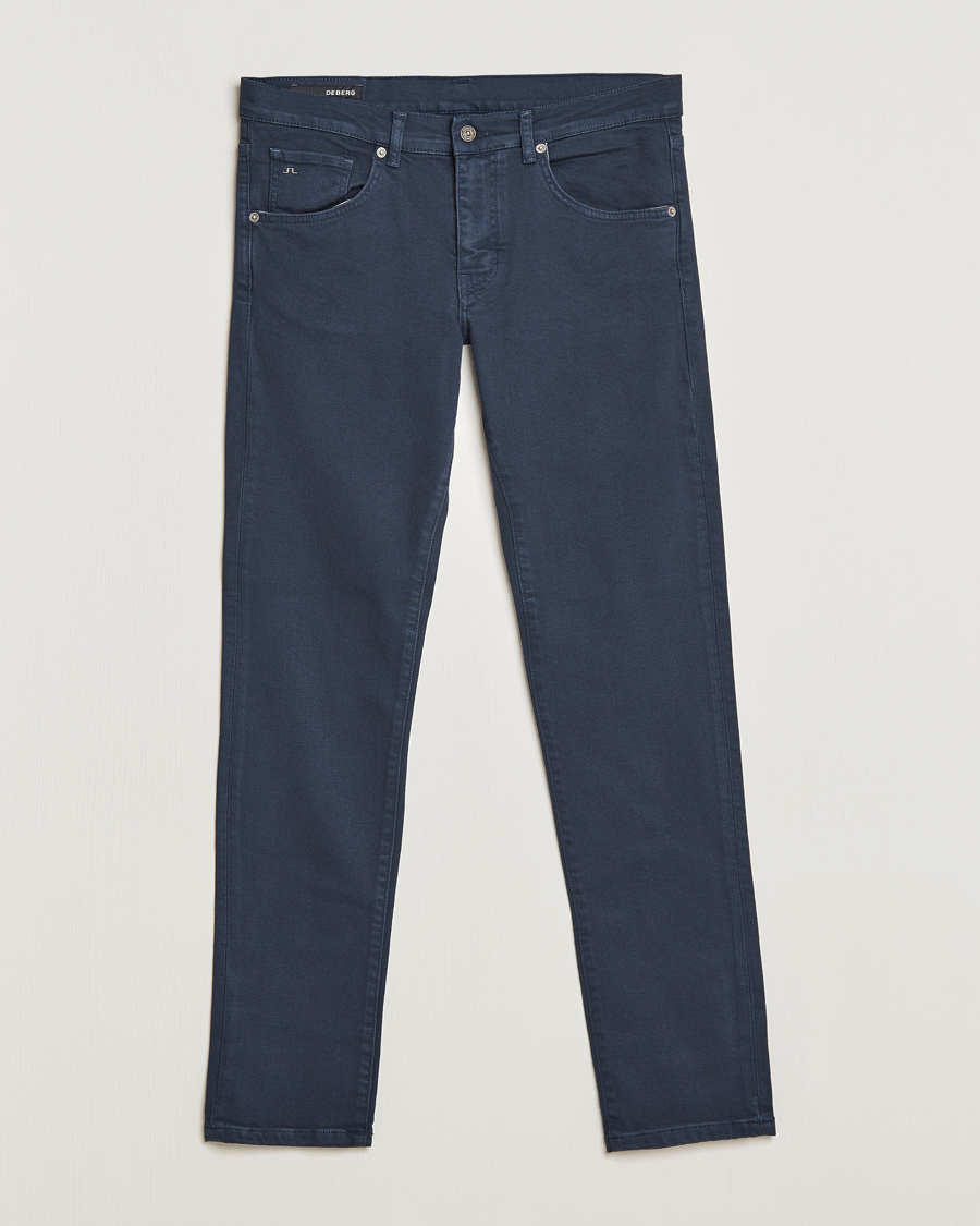 Men | Trousers | J.Lindeberg | Jay Solid Stretch 5-Pocket Pants Navy