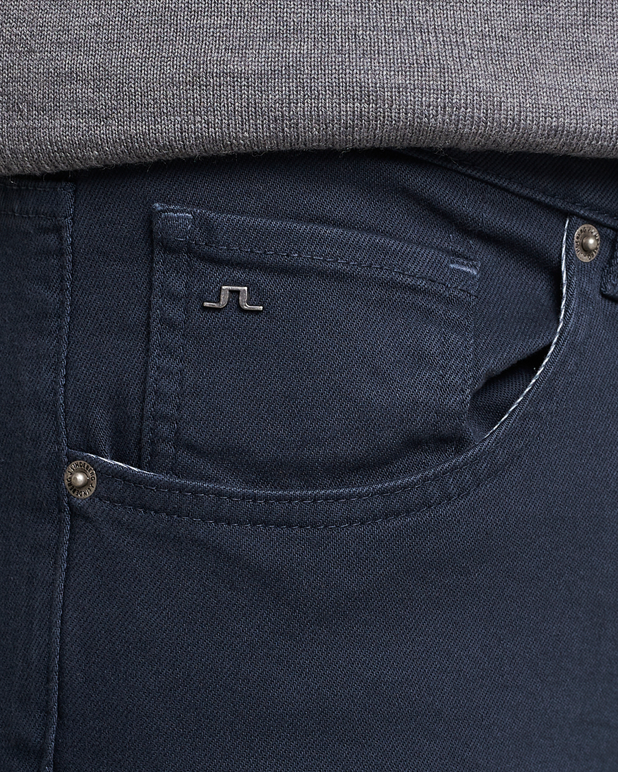 Men | Trousers | J.Lindeberg | Jay Solid Stretch 5-Pocket Pants Navy