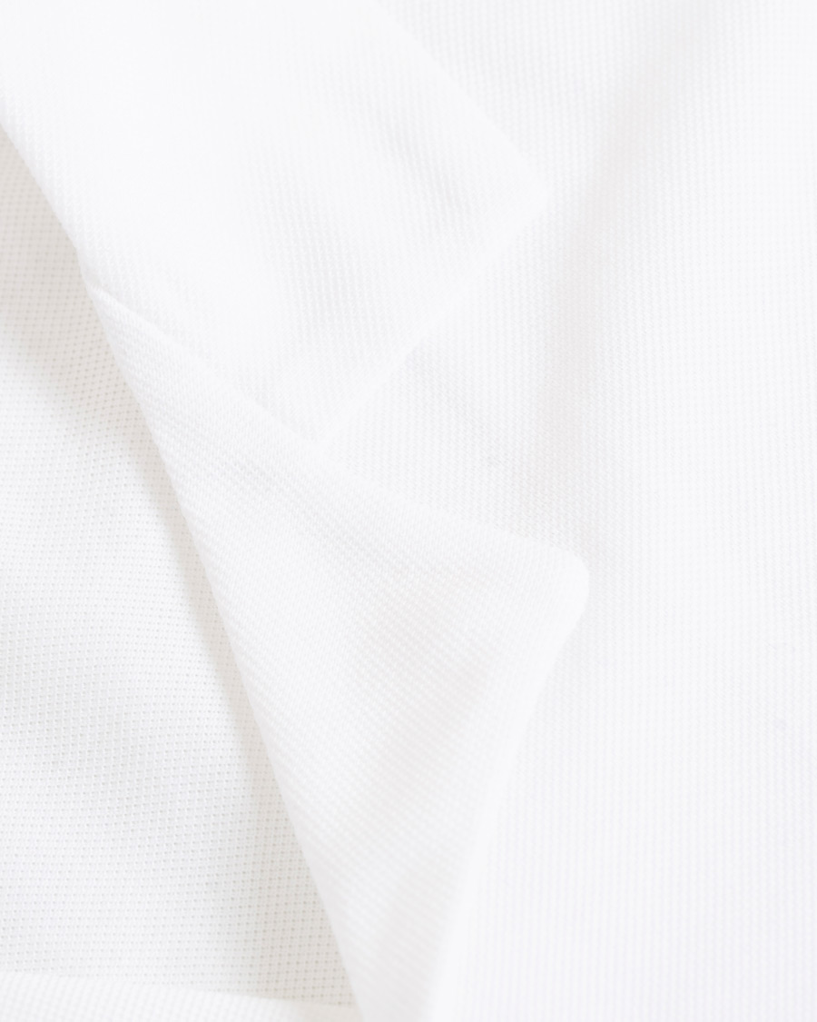 Men | Shirts | Sunspel | Short Sleeve Pique Shirt White