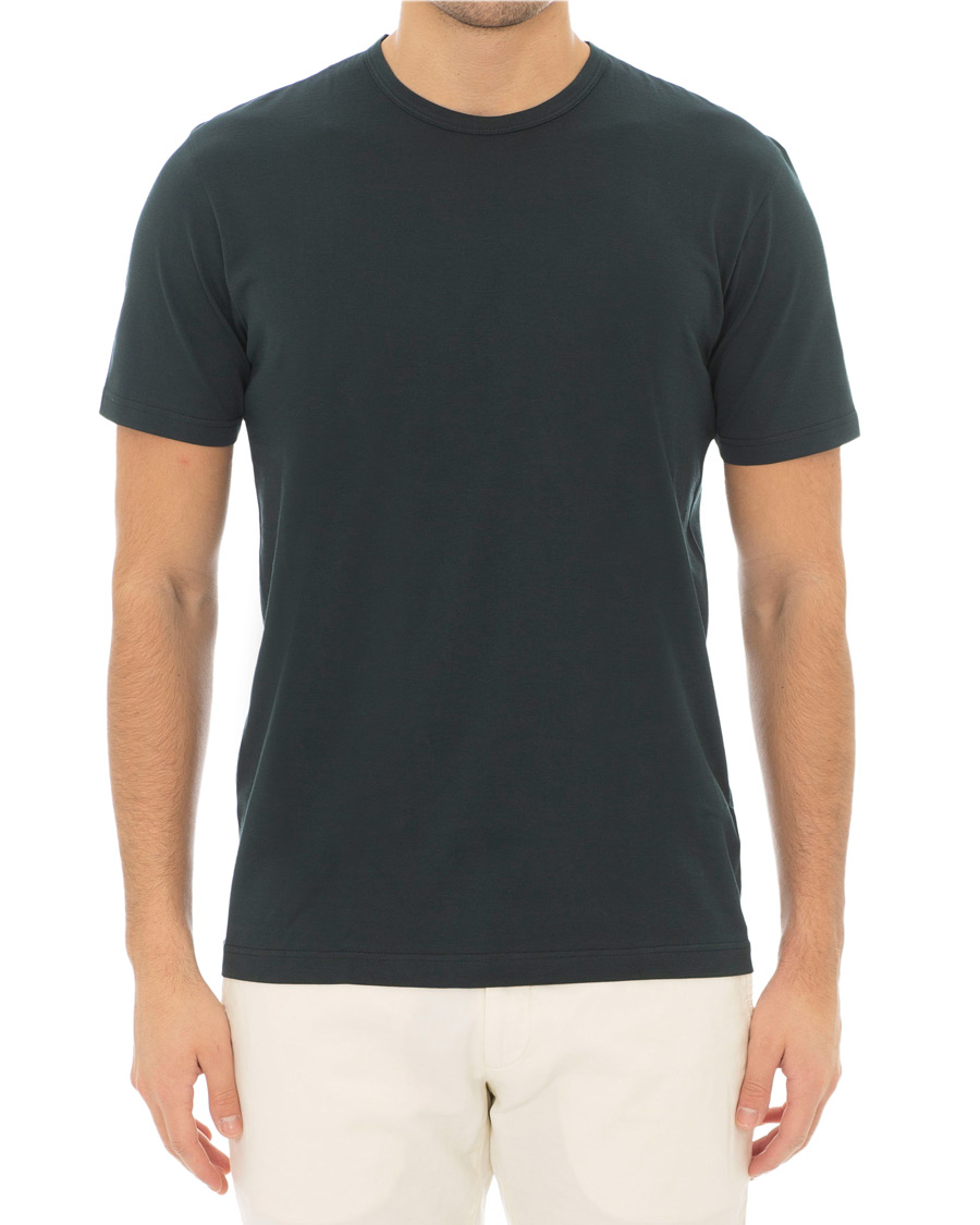 Men | T-Shirts | Sunspel | Classic Crew Neck Tee Botiglia Green