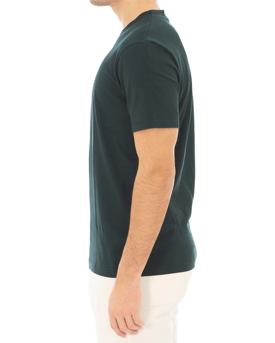 Men | T-Shirts | Sunspel | Classic Crew Neck Tee Botiglia Green