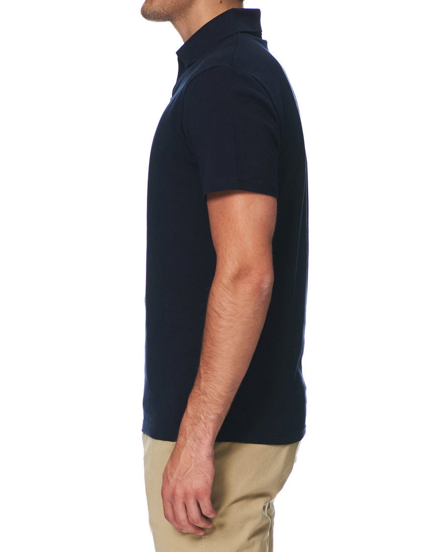 Men | Polo Shirts | Filippa K | Soft Lycra Polo T-Shirt Navy