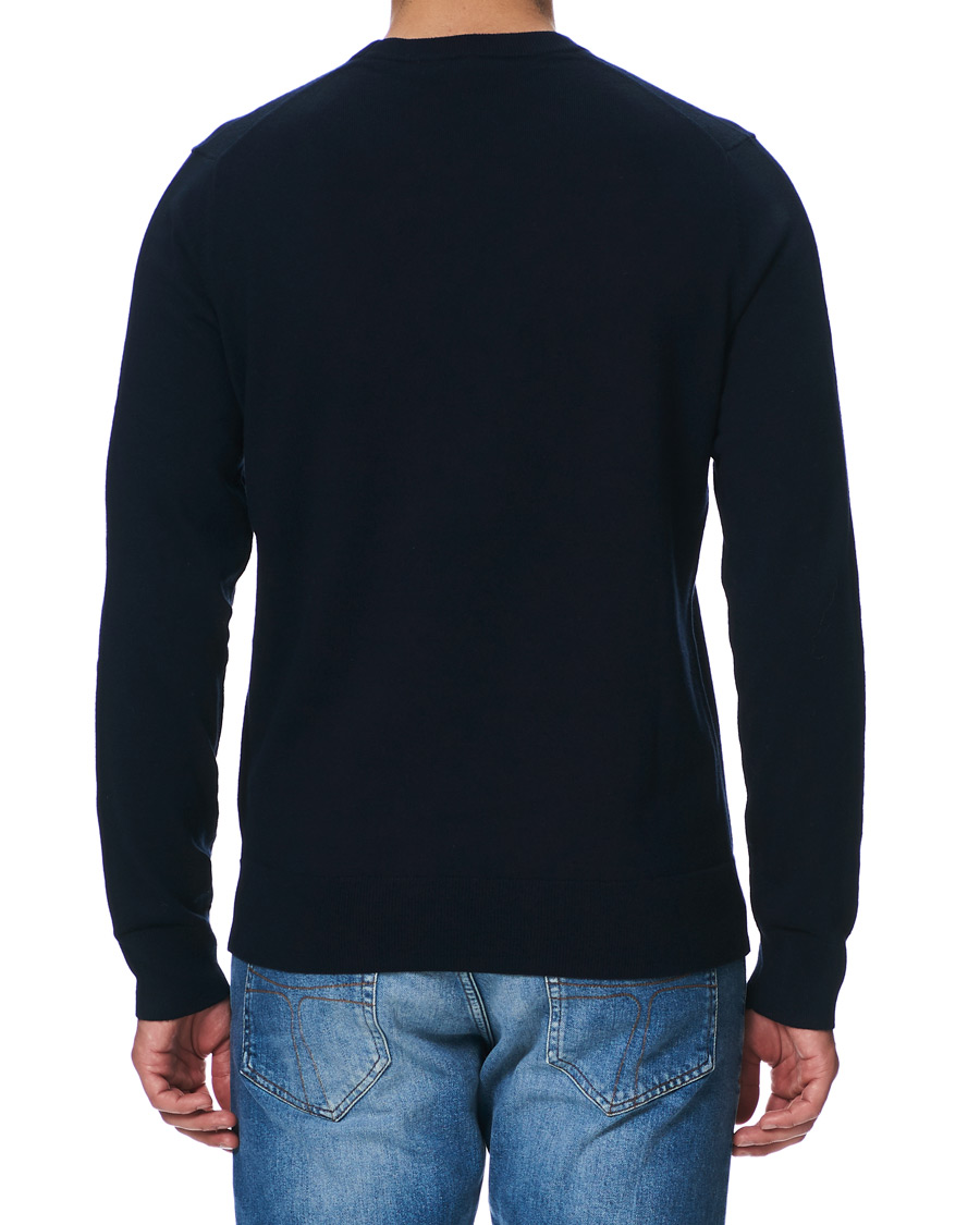 Men | Sweaters & Knitwear | Filippa K | Cotton Merino Basic Sweater Navy